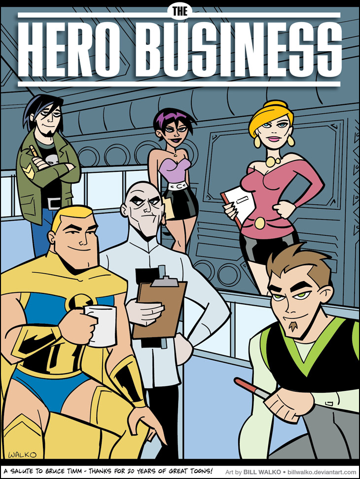 Hero Business, Bruce Timm Style!