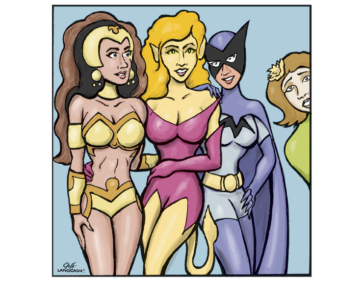 Temp Month: Femtastic Four by Jeff Langcaon